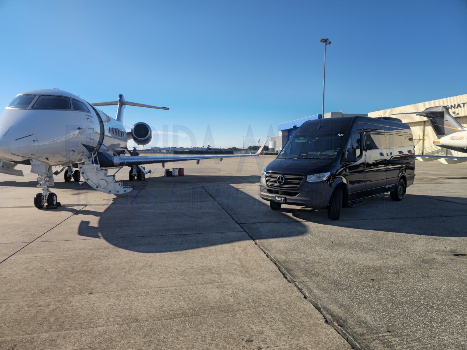 Executive van for private aviation passengers in Orlando